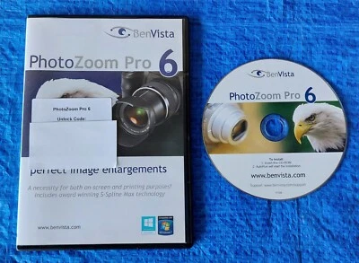 Photozoom Pro 6 Photo Image Enlargement Software with Code Benvista Windows 7 8 - Image 1 of 4