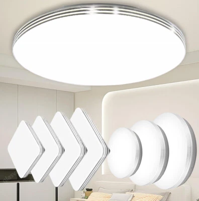 LED Deckenlampe Panel Deckenleuchte Schlafzimmer Bad Wohnzimmer Flurlampe IP44 - Bild 1 von 4