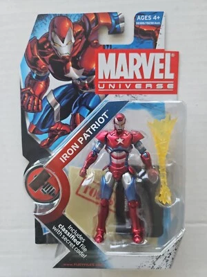 NEW MARVEL UNIVERSE IRON MAN PATRIOT 3.75" MASKED FIGURE #019 AVENGERS! e81 - Image 1 of 2