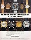1973 Bulova Accutron 9 models Watch photo Go Through Life on Time promo print ad