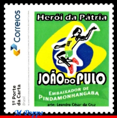 25-67 BRASIL 2025 JOAO DO PULO, HERÓI DA PÁTRIA, OURO OLÍMPICO, SEM MARCA DE CHARNEIRA - Imagem 1 de 2