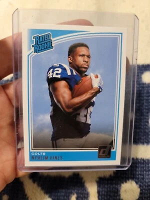 NYHEIM HINES 2018 Donruss RC Rated Rookie #327 Indianapolis COLTS Buffalo Bills - Image 1 of 4