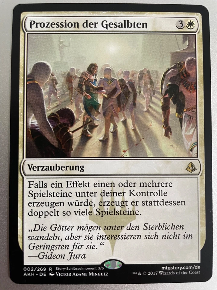 Prozession der Gesalbten Magic Karte MtG Amonkhet Anointed Procession Tokens - Bild 1 von 1