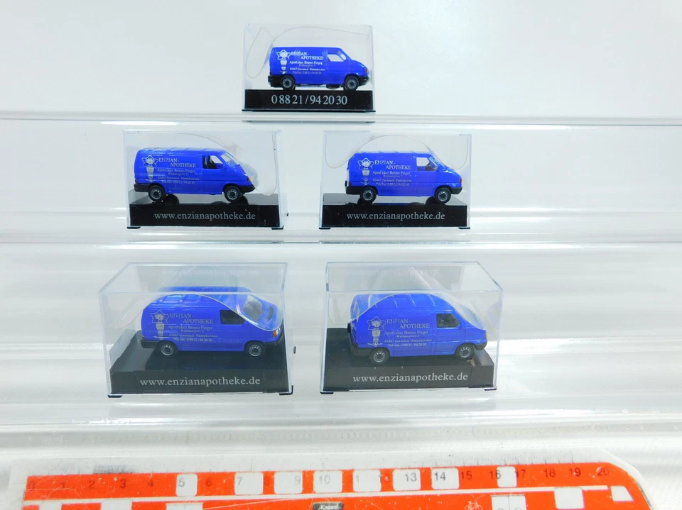 5X AWM AMW H0 1:87 57865 Volkswagen VW T4 Enzian-Apotheke, Mint+Box #BX234-0,5 - Immagine 1 di 3