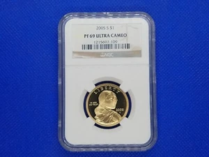 2005 Sacagawea $1 PROOF NGC PF69 Ultra Cameo - Picture 1 of 5