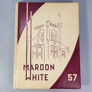 Annuario 1957 Central High School Sioux City Iowa marrone bianco note e inserto - Foto 1 di 24