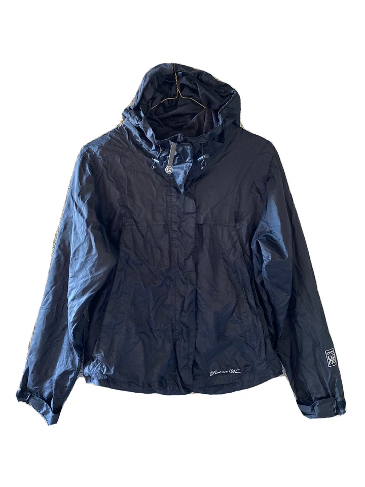 Predator Wear Mens Windbreaker Hoodie Zip Jacket Performance Size S Black Read* - Image 1 of 4