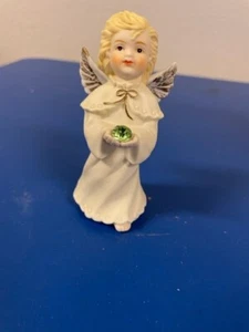 1989 Roman, Inc. Baby Birthday Month Angel August Peridot Birthstone Rare - Picture 1 of 2