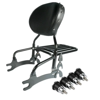 Backrest Sissy Bar & Release Spools Fit For Indian Chief Dark Horse 2016-2018 17 - Image 1 of 4