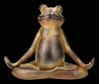 Garden Figure - Meditating Frog On Yoga Decorative Rust Look 35,5cm