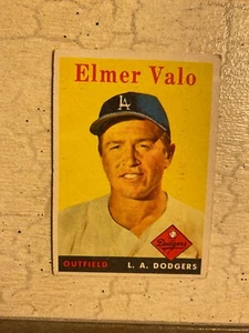 1958 TOPPS BASEBALL #323 ELMER VALO!! $1 SHIPPING!! - Picture 1 of 2