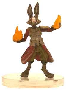 Onslaught Stagharr Red Wizard I (Druido Harengon maschio) D&D Mini - Foto 1 di 5