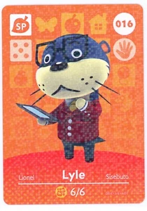 Lyle 016 - Amiibo Karte - Animal Crossing Serie 1 - Original Nintendo 6/6 NM - Bild 1 von 1