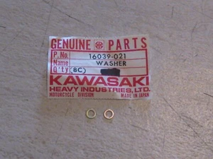 KAWASAKI KZ400 CARBURETOR PILOT SCREW WASHERS 3.6MM (2) 74-77 NOS! - Foto 1 di 1