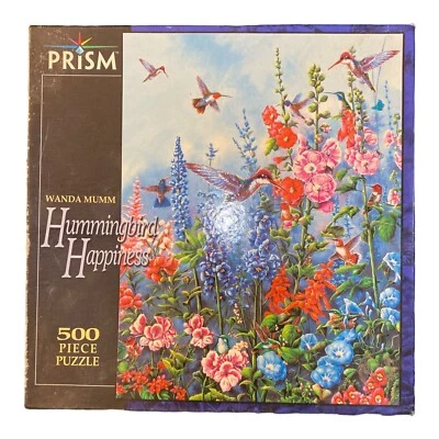 HUMMINGBIRD HAPPINESS ~ Wanda Mumm ~ Prism 500 Piece Puzzle NEW & Sealed EC - Image 1 of 2