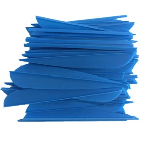 100PK 4 pollici TPU frecce palette arco composto alluminio frecce fletches - Foto 1 di 14