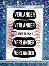 ⚾️ 2013 Panini Triple Play Justin Verlander Eye Black Sticker 🔥HOUSTON ASTROS💥