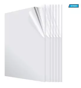 Hoja de plástico transparente de policarbonato de 1/8"" x 24"" - paquete de 6 piezas - Imagen 1 de 1