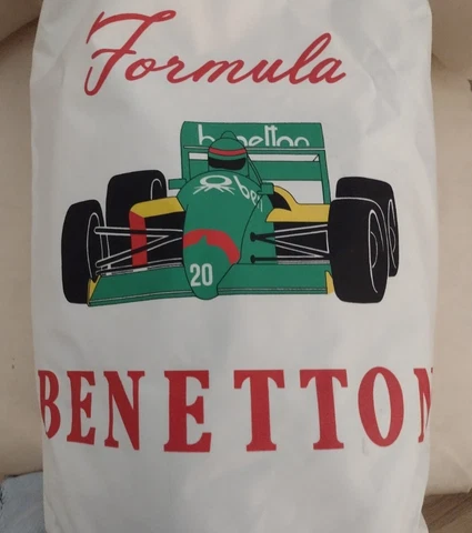 Rare Vintage Benetton Formula 1 Duffle Tote Bag Race Cars Racing Cover