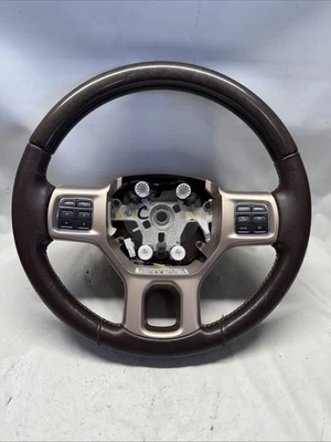 2013-2018 Dodge Ram 1500 2500 BROWN Longhorn Heated Steering Wheel - Image 1 of 4