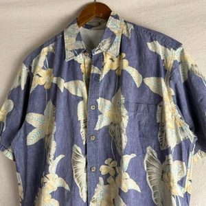 Vintage Cooke Street Honolulu Floral Button Up Hawaiian Shirt  - Picture 1 of 5