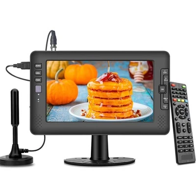 9" IPS Screen Portable TV with Digital ATSC Tuner, USB Port, AV Input, Built-... - Image 1 of 4