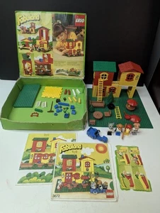 Lego Fabuland Set 3672 Hotel/Restaurante 1982 de colección 4 mini figuras en caja LEER - Imagen 1 de 12