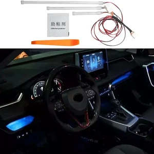 3pcs Car Console Atmosphere Light Stripes For Toyota RAV4 2019-2024 - Picture 1 of 16