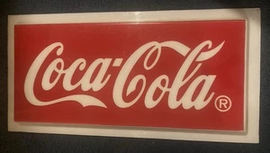 Grande insegna vintage COCA COLA plastica spessa lucite 36,5" classica anni 80 - Foto 1 di 7