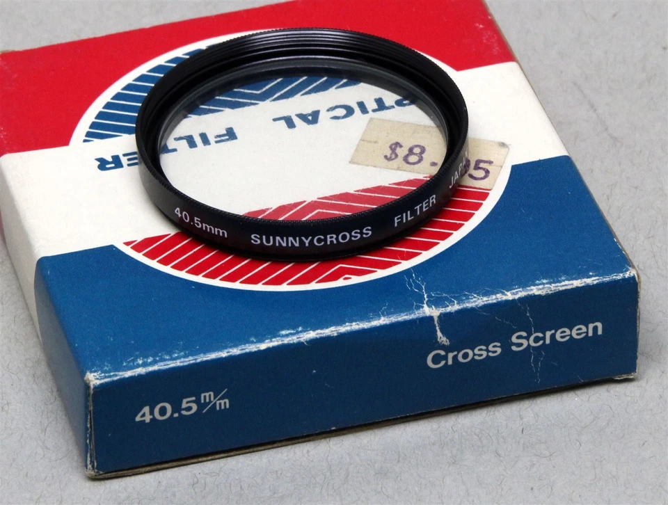 40.5mm Screw-In Filter Sunnycross Cross Screen Made in JAPAN NEW Old Stock  - Image 1 of 1