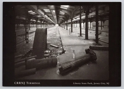 Postcard New Jersey Jersey City Liberty State Park Train CRRNJ Terminal 65C - Image 1 of 2