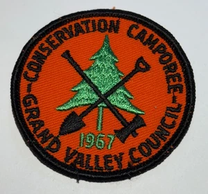 1967 Grand Valley Council  Conservation Camporee Patch  Boy Scout BW5 - Picture 1 of 1