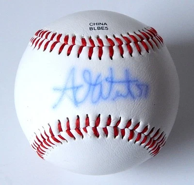 Adam Wilk #57 Signed Rawlings Official League Baseball Auto Autograph Tigers - Image 1 of 3