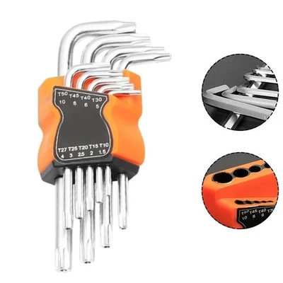 Professional Maintenance Star Wrench Set Short Arm Design Long End Reach - Image 1 of 4