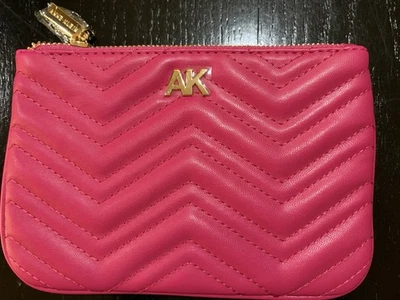 Organizador de cosméticos acolchado Anne Klein en rosa hibisco. Nuevo con etiquetas nunca usado Foto 1 de 4