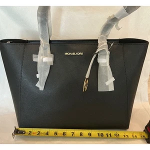 Michael Kors Charlotte LG 3in1 Tasche schwarz Leder UVP 678 $ neu mit Etikett - Bild 1 von 11