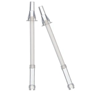  2 Pcs Cannucce Riutilizzabil Cannuccia Portatile in Silicone Riutilizzabili - Foto 1 di 12