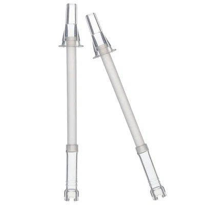  2 Pcs Cannucce Riutilizzabil Cannuccia Portatile in Silicone Riutilizzabili - Immagine 1 di 4