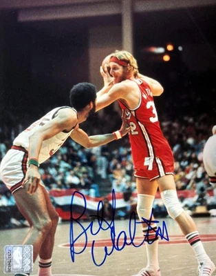 Foto 8x10 firmada por Bill Walton Portland Trailblazers con licencia de la NBA - CERTIFICADO DE AUTENTICIDAD (HOF/MVP) Foto 1 de 2