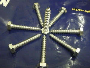 Cabeza hexagonal 10 mm x 65 mm tornillo de carro brillante galvanizado - Imagen 1 de 2