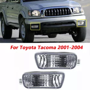 Pair Front bumper Fog Lights Daytime Running Lights For Toyota Tacoma 2001-2004 - Picture 1 of 5