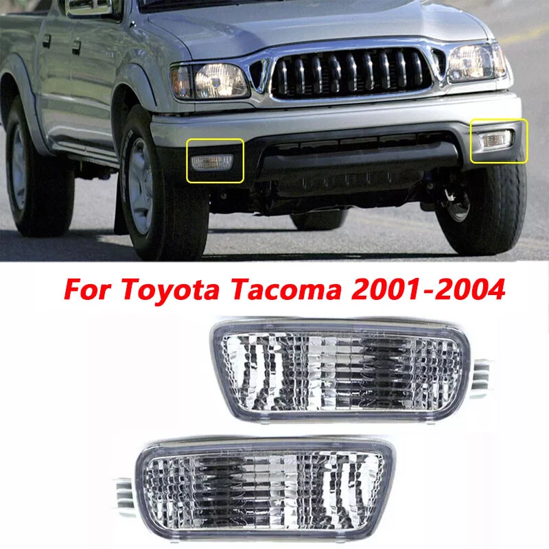 Pair Front bumper Fog Lights Daytime Running Lights For Toyota Tacoma 2001-2004 - Image 1 of 4