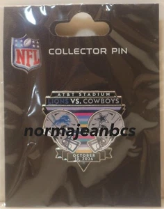 2024 DETROIT LIONS VS DALLAS COWBOYS – OCTOBER 13, 2024 – GAME DAY PIN – NEW - Picture 1 of 1