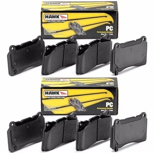 HAWK 2006-2013 CORVETTE Z06 GRAND SPORT GS C6 CERAMIC FRONT & REAR BRAKE PADS - Picture 1 of 3