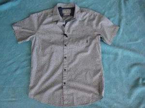 Size L. BILLABONG SURFWEAR Denim Blue White Spot Surf Shirt S/Slve AS New Cond'n - Picture 1 of 1