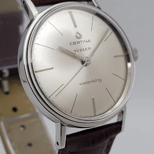 CERTINA Turler signed WaterKing st. steel cal. 25-36 ca. 1960 exc. condition - Picture 1 of 24
