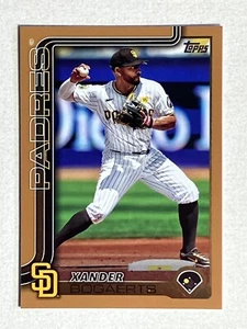 2025 Topps Series 1 Gold Parallel Xander Bogaerts 1581/2025 San Diego Padres - Bild 1 von 2