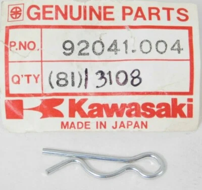 1 NOS Genuine Kawasaki H1 500 Mach III F2 F4 F2TR F3 Cotter Pin OEM 92041-004 - Image 1 of 2