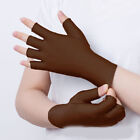 Summer Ice Silk Half Fingers Gloves Women Breathable Thin Fingerless Gloves