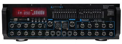 Technical Pro MM2000BT Powered Bluetooth Microphone Mixer Amplifier Amp SD, USB - Image 1 of 4